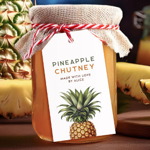 Étiquettes-cadeau Conserve maison de chutney d'ananas