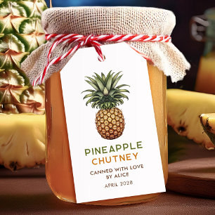 Étiquettes-cadeau Conserve maison de chutney d'ananas