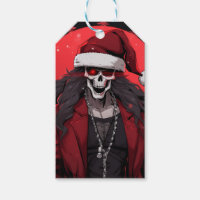 Cool Goth Punk Crâne Anime Père Noël Demon