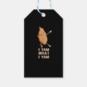 Étiquettes-cadeau Cool I Yam What I Yam - Dabbing Danseuse de ventil