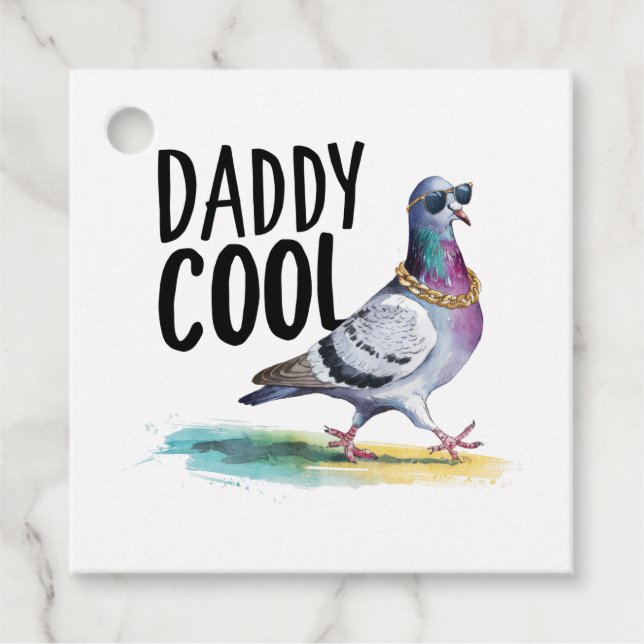 Étiquettes Cadeau Cool papa (Devant)