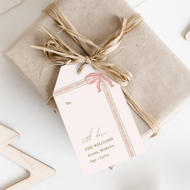 Étiquettes-cadeau Coquette du grand millénaire Noël à et de (Créateur téléchargé)