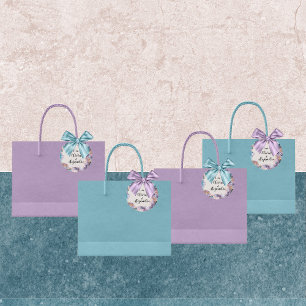 Étiquettes Cadeau Cosmic Watercolor Wedding Favor Tags