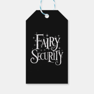 Étiquettes-cadeau Costume drôle de fée de sécurité pour Halloween