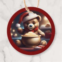 Cosy Christmas Teddy Porridge TWArt