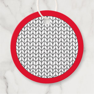 Étiquettes Cadeau COULEUR DE VOTRE PROPRE Tricot Rond Tags cadeaux /