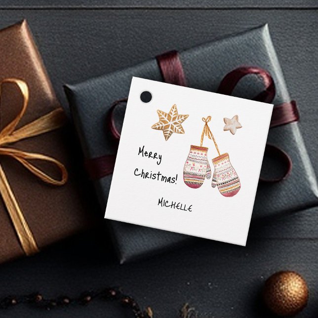 Étiquettes Cadeau Couleur d'eau douce Pays Illustrations rustiques (Créateur téléchargé)