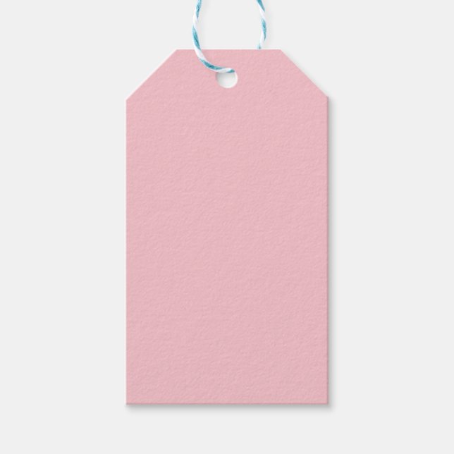 Étiquettes-cadeau Couleur rose pâle (Devant)