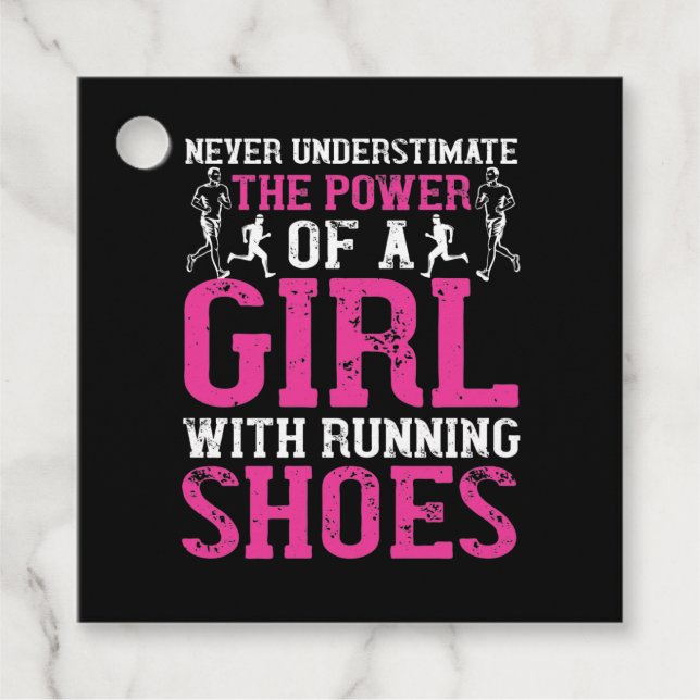 Étiquettes Cadeau Courir - Ne jamais sous-estimer le champion (Devant)