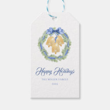 Couronne aquarelle au ruban bleu Grandmillénaire