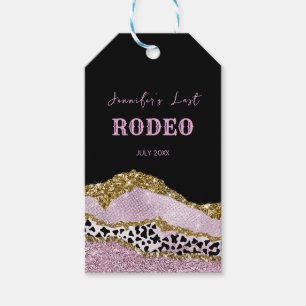 Étiquettes-cadeau Cow-girl Disco Sparkling Bachelorette, parties sci