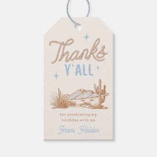 Étiquettes-cadeau Cowboy Anniversaire Favoriser Tags