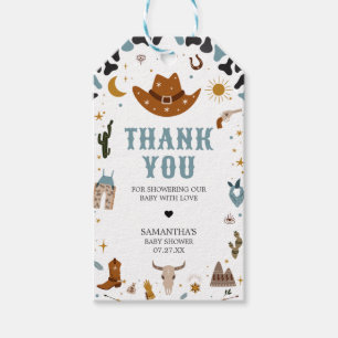 Étiquettes-cadeau Cowboy Wild West Baby shower Favoriser les étiquet