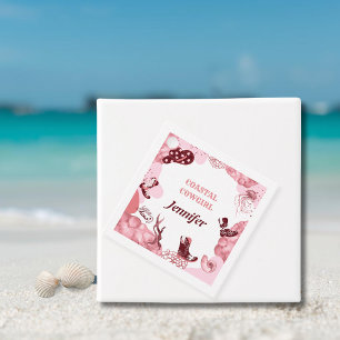 Étiquettes Cadeau cowgirl côtière rose
