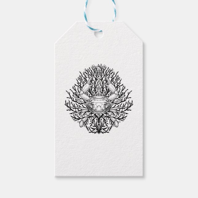 Étiquettes-cadeau Crabe (Devant)