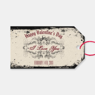 Étiquettes-cadeau Crâne victorien vintage