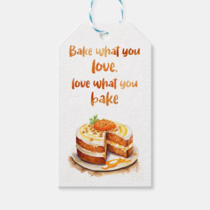 Étiquettes-cadeau Création de gâteau sucré