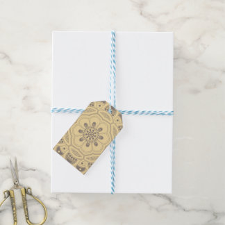 Étiquettes-cadeau Création de mandala, tous les points pour un 7