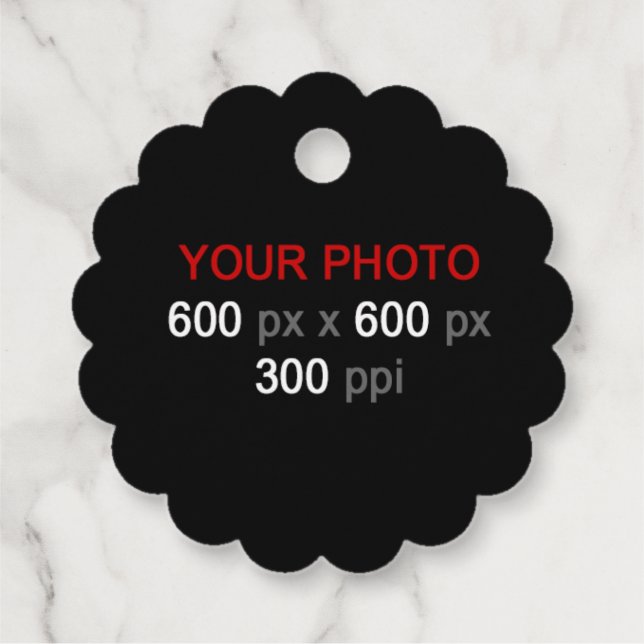 Étiquettes Cadeau Création personnelle (Dos)