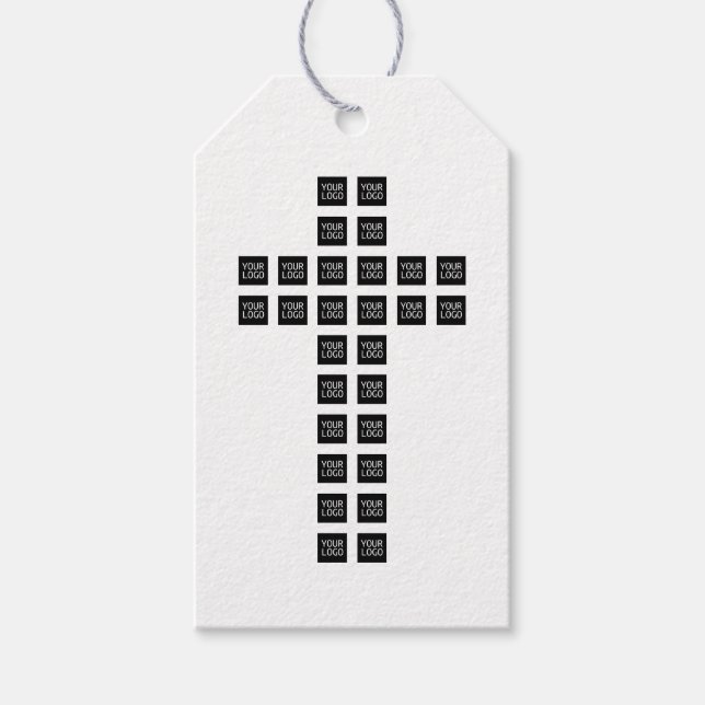 Étiquettes-cadeau Créer un Motif croisé avec n'importe quel logo ou  (Devant)