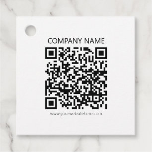 Étiquettes Cadeau Créer votre propre code QR Noir et blanc