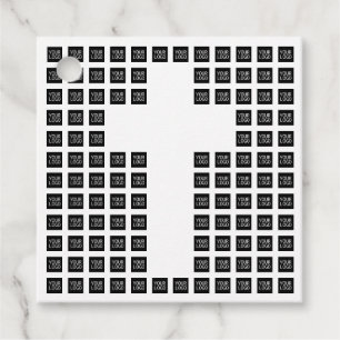 Étiquettes Cadeau Créez un Motif croisé avec n'importe quel logo ou