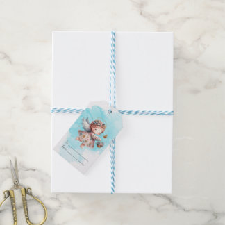 Étiquettes-cadeau Créez vos propres Posies scintillantes ange
