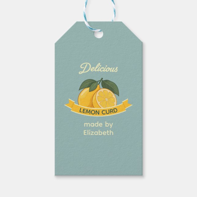 Étiquettes-cadeau Crème de citron (Devant)