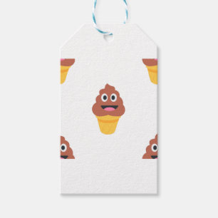 Étiquettes-cadeau crème glacée cône émoji