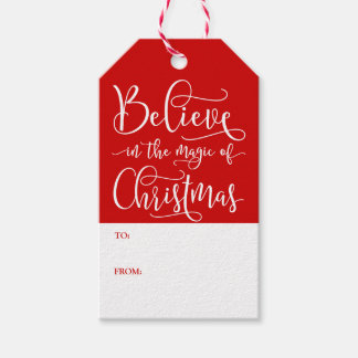 Étiquettes-cadeau Croire À La Magie De Noël