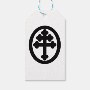 Étiquettes-cadeau Croix de Lorraine