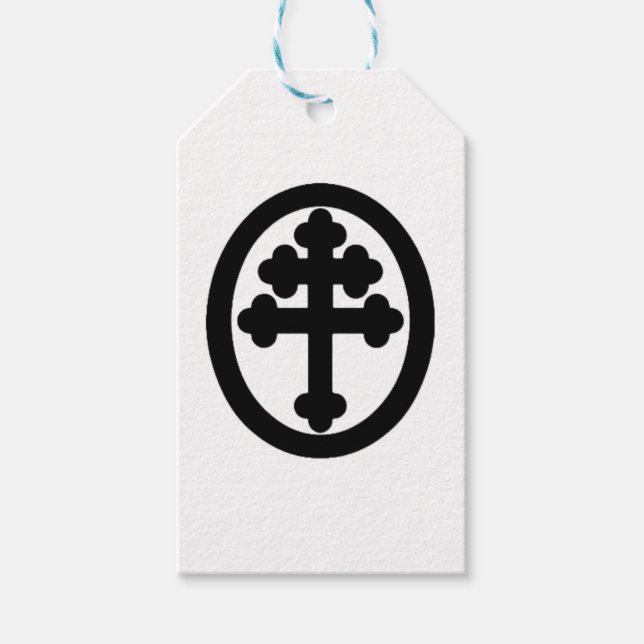 Étiquettes-cadeau Croix de Lorraine (Devant)