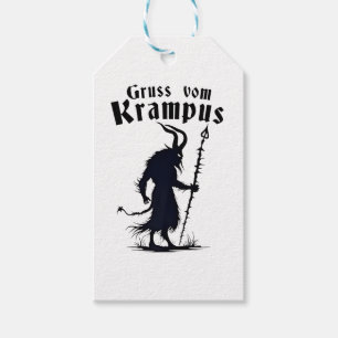 Étiquettes-cadeau Cruss Vom Krampus Noël Noël Noël Noël Diable Éffra