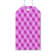 CUBE GÉOMÉTRIQUE ROSE CLAIR MOTIFS