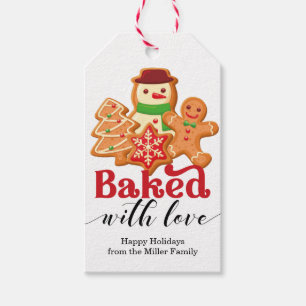 Étiquettes-cadeau Cuisine au four avec Love Holiday