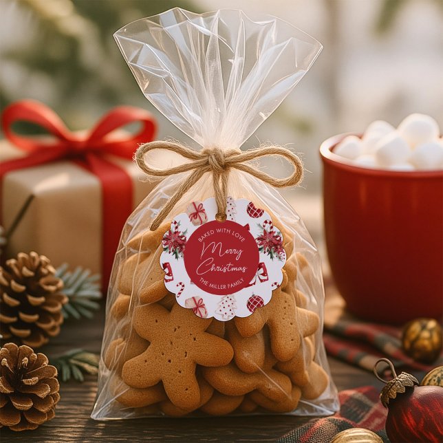 Étiquettes Cadeau Cuisine de Noël personnalisée (Créateur téléchargé)