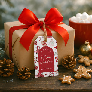 Étiquettes-cadeau Cuisine de Noël personnalisée