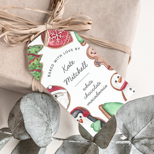 Étiquettes-cadeau Cuisine de Noël personnalisée (Créateur téléchargé)