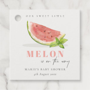 Étiquettes Cadeau Cuisine Notre Petit Melon Aquarelle Baby shower ro