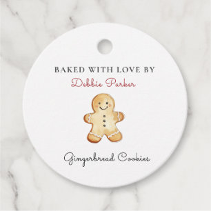 Étiquettes Cadeau Cuite vintage pain d'épices biscuits cuits au four