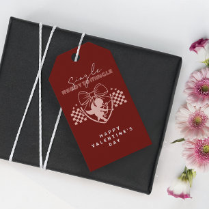 Étiquettes-cadeau Cupid Rouge Célibataire Prêt à Sortir pour la Sain