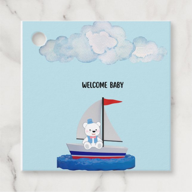 Étiquettes Cadeau Custom Baby Bib (Devant)