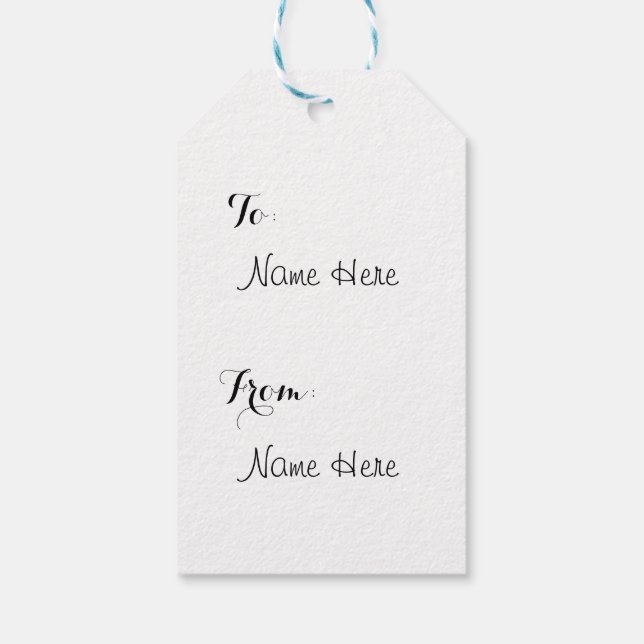 Étiquettes-cadeau Customise-Le ! (Dos)