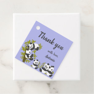 Étiquettes Cadeau Cute Bear Pandas Party Boy Anniversaire Cadeau Mer