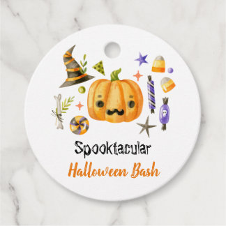 Étiquettes Cadeau Cute Boo Citrouille Spooktacular Halloween Bash Pa