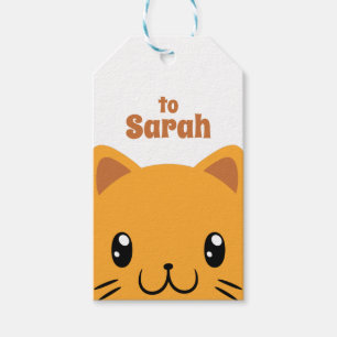 Étiquettes-cadeau Cute chat