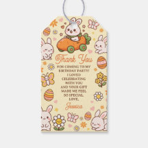 Cute Easter Bunny Kids' Birthday Party Thank You 