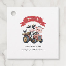 Cute Ferme Animaux Vache Cochon Anniversaire