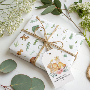 Étiquettes-cadeau Cute Funny Baby shower animalier