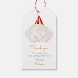 Étiquettes-cadeau Cute Hello Baby Cloud Baby shower